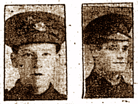 Pte Evans and Pte Manton