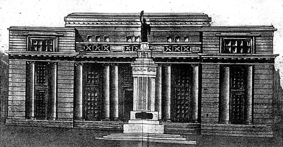 Town Hall and memorial idea 1922