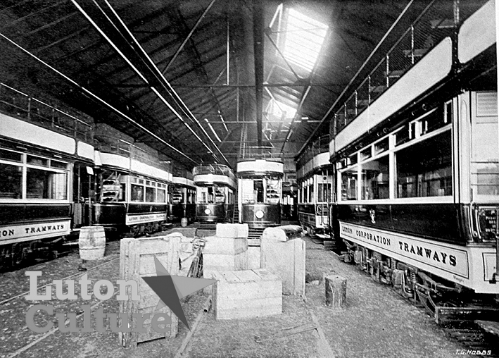 Luton tram depot 1908