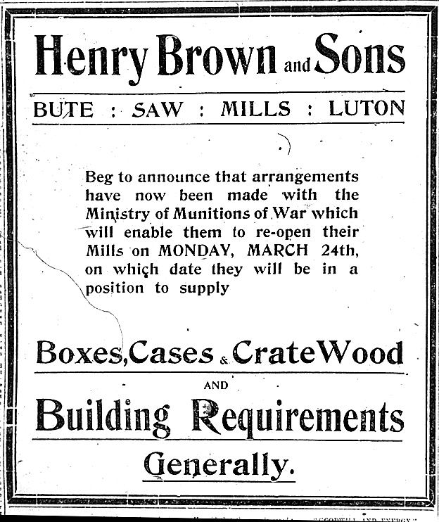 Henry Brown advert