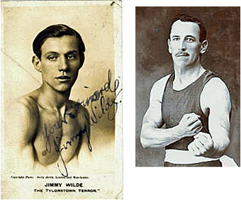 Boxers Jimmy Wilde and Johnnie Basham