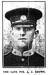 Pte Alfred Joshua Brown