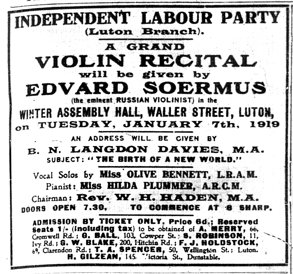 Soermus concert advert