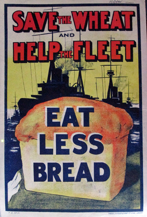 'Eat less bread' poster