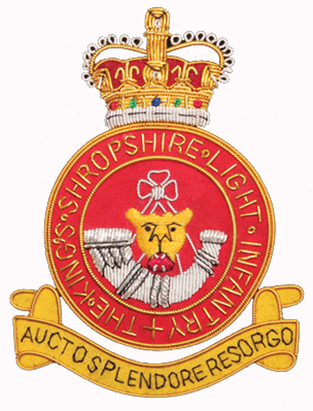 King's Shropshire Light Infantry badge