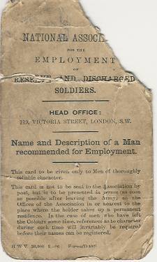 Discharge papers for W.E. Owen Front Cover