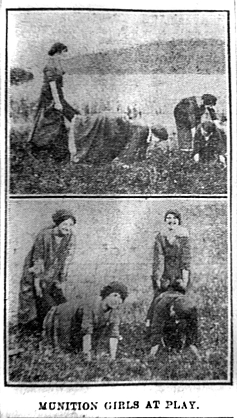 Munition girls at play