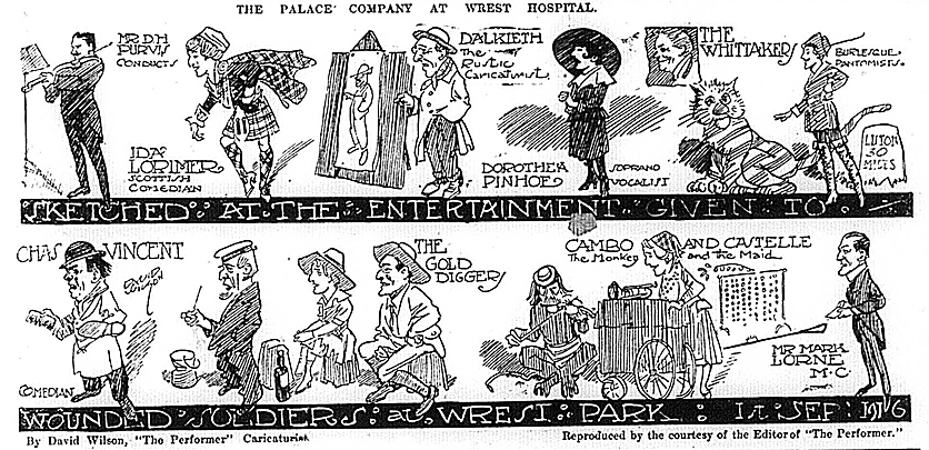 Palace Theatre concert party cartoon
