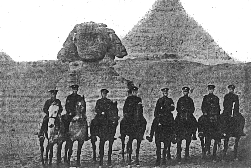 Royal Engineers at the Pyramids in Egypt