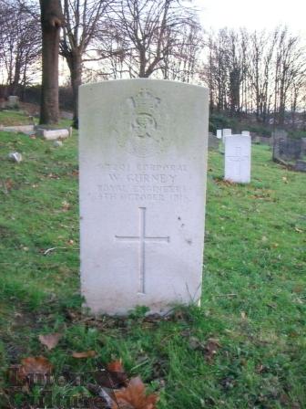 Gravestone of Cpl William Gurney