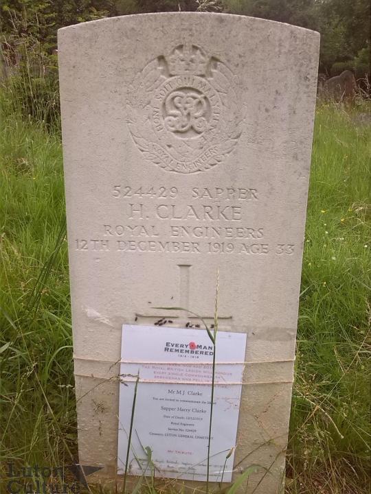 Harry Clarke's Headstone