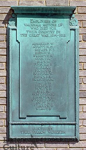 Vauxhall WW1 Memorial